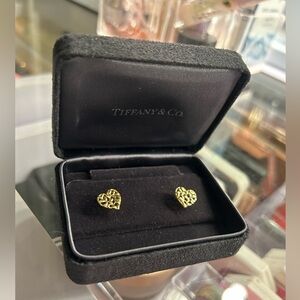 Tiffany & Co. Gold Heart Earrings